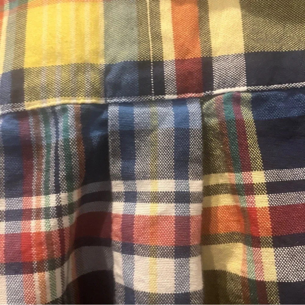 Men’s Polo Ralph Lauren Multicolored Plaid Button Down Shirt (M)